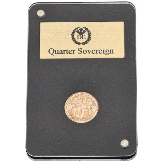 22ct Gold Queen Elizabeth II Quarter Sovereign Coin 2021