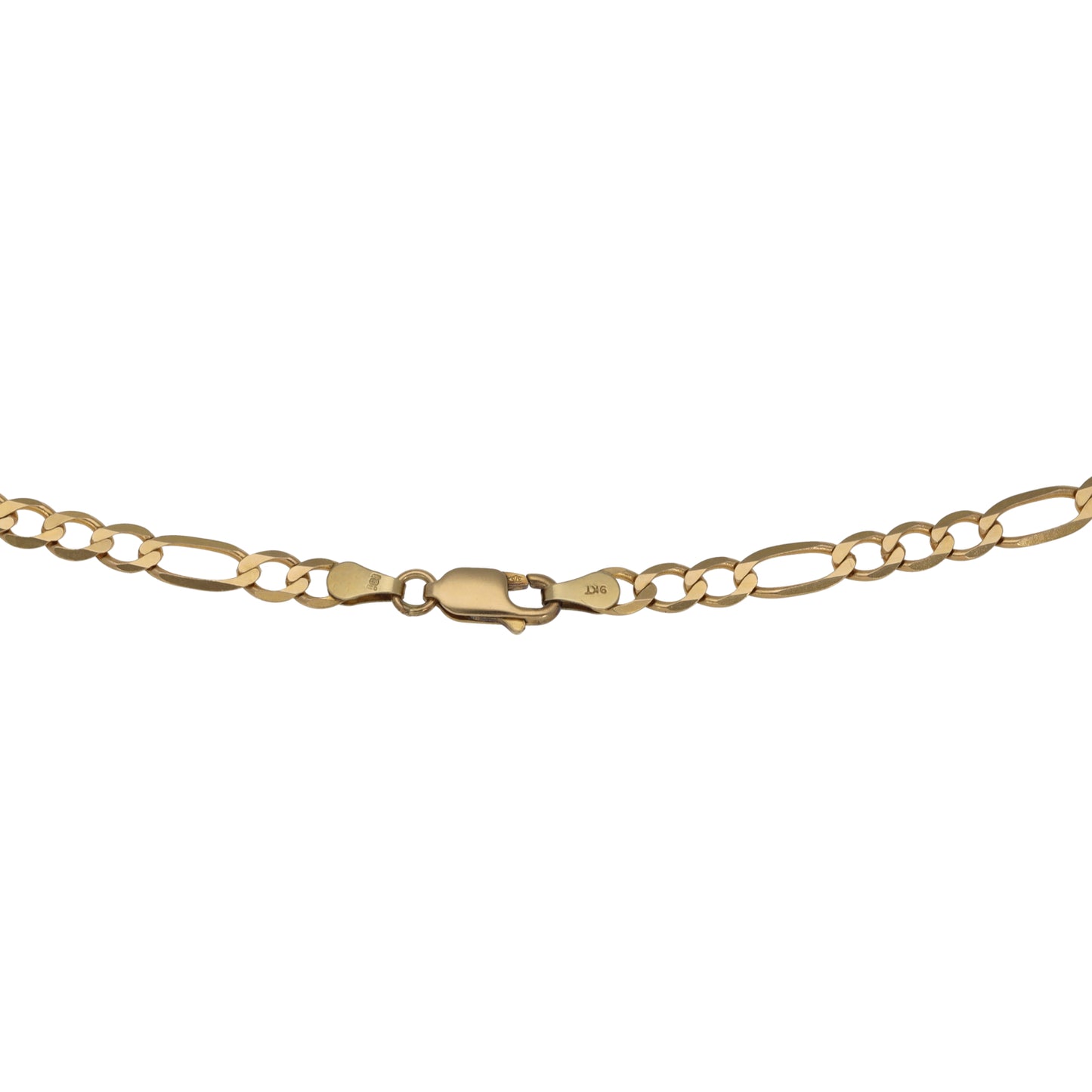 9ct Gold Figaro Chain 18"