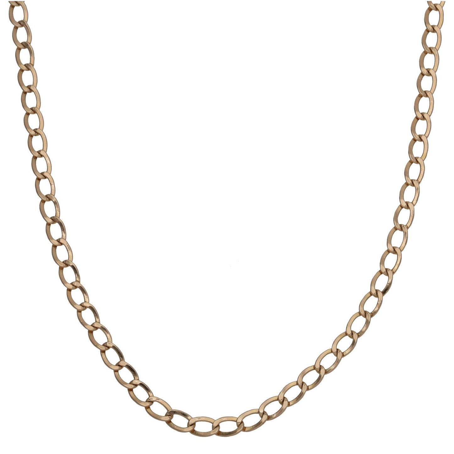 9ct Gold Curb Chain 18"