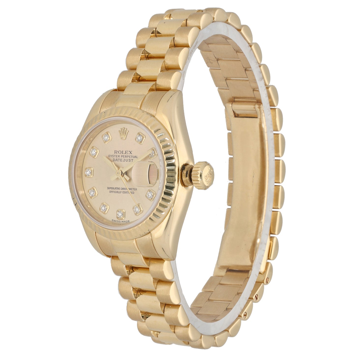 Rolex Lady Datejust 179178 26mm Gold Watch