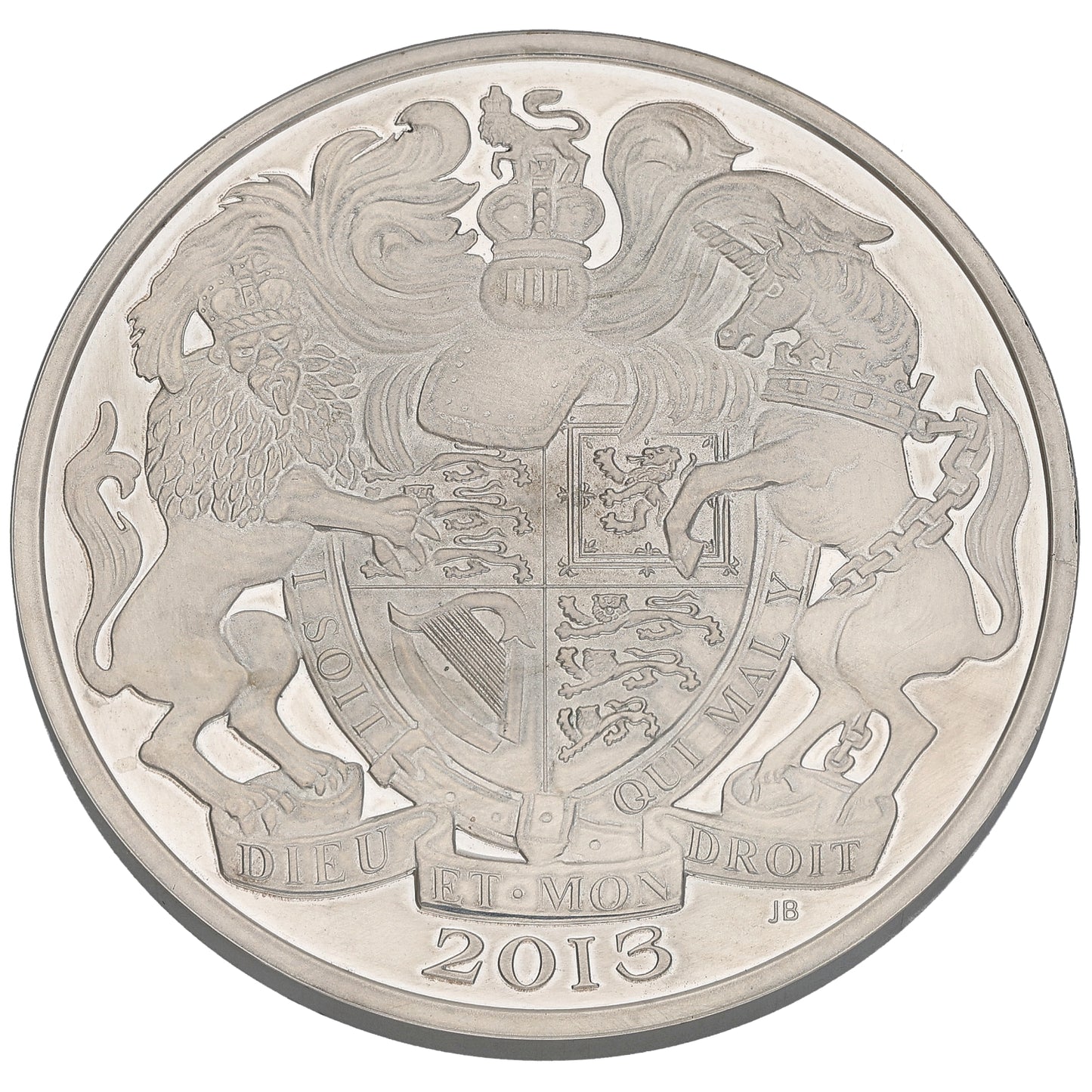 Sterling Silver 60th Anniversary Of The Coronation 5 Pounds Coin 2013