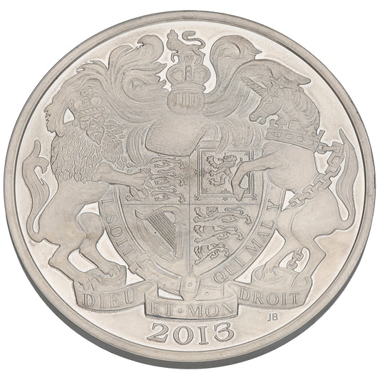 Sterling Silver 60th Anniversary Of The Coronation 5 Pounds Coin 2013