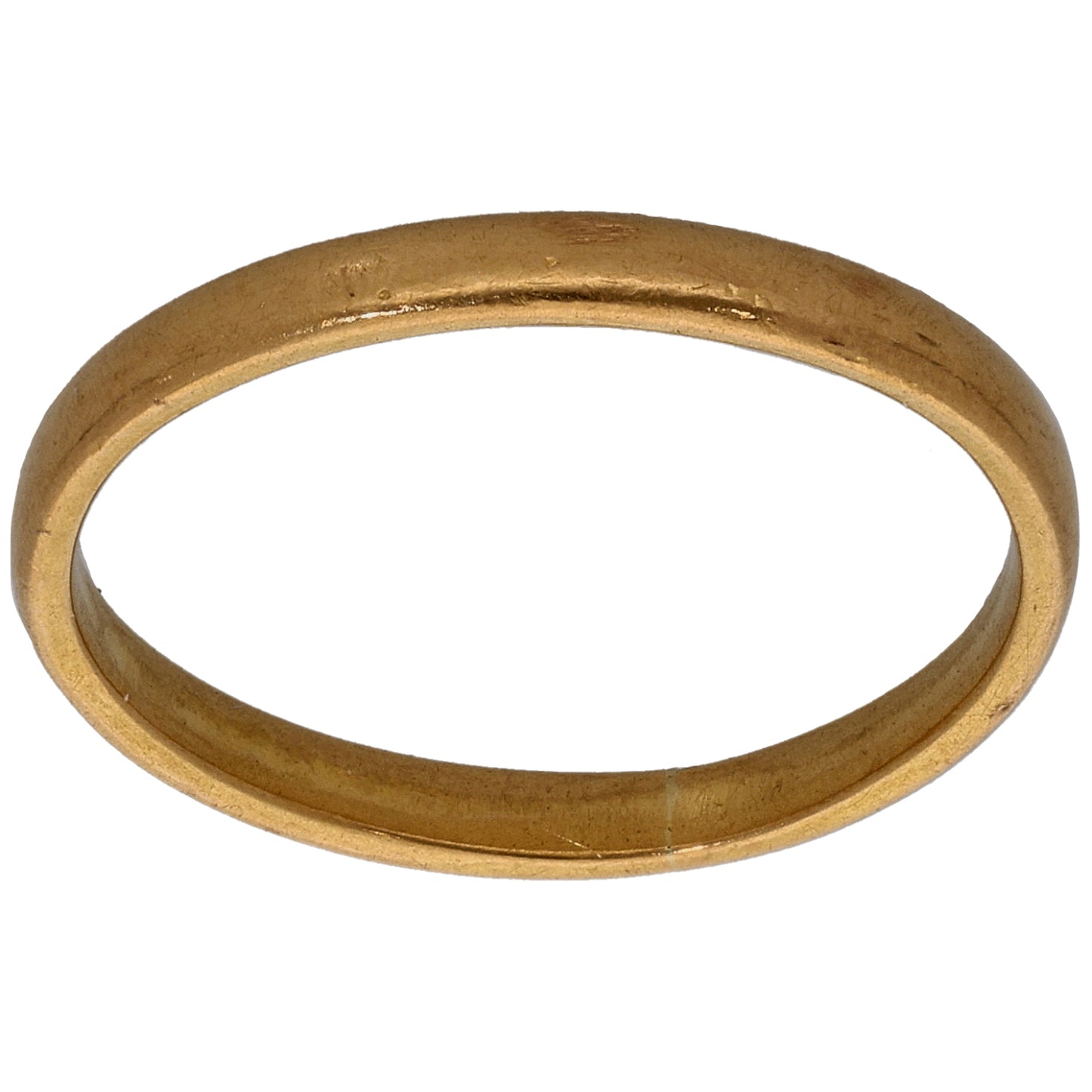 22ct Gold Plain Wedding Ring Size O