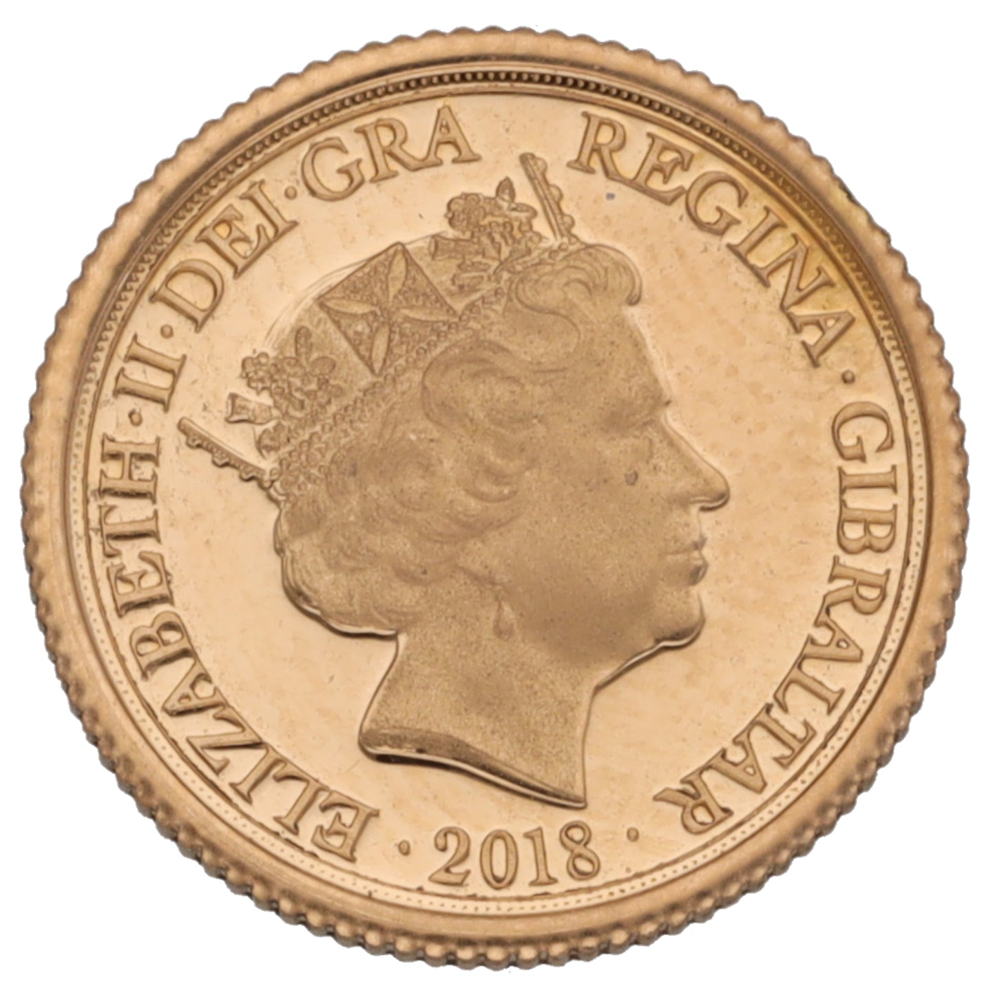 22ct Gold Queen Elizabeth II Quarter Sovereign Coin 2018