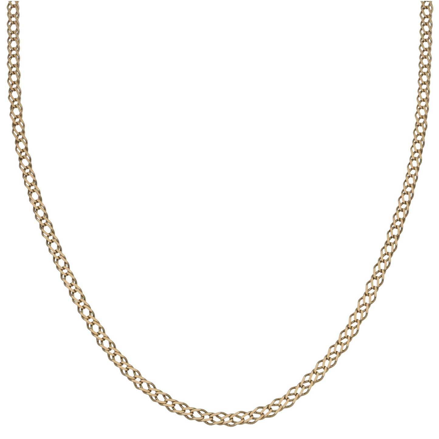 9ct Gold Curb Chain 18"