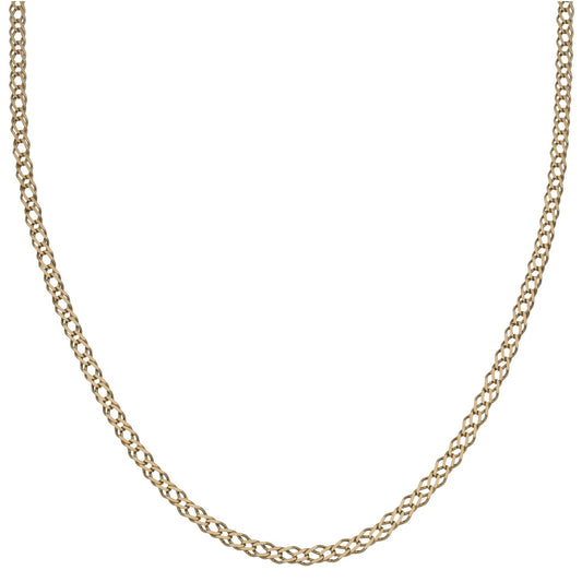 9ct Gold Curb Chain 18"