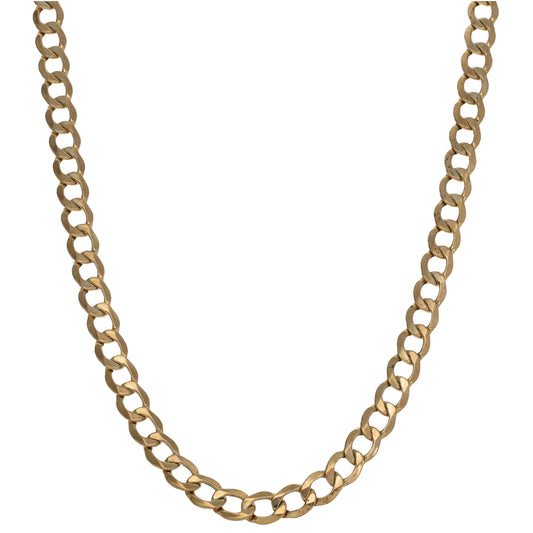 9ct Gold Curb Chain 22"