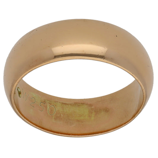 9ct Gold Plain Wedding Ring Size S