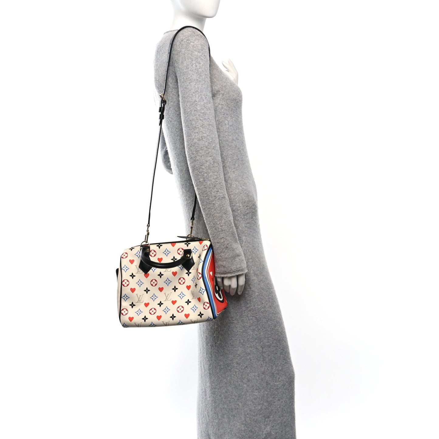 Louis Vuitton Game On Speedy Bandoulière 25 Monogram Coated Canvas Bag - White