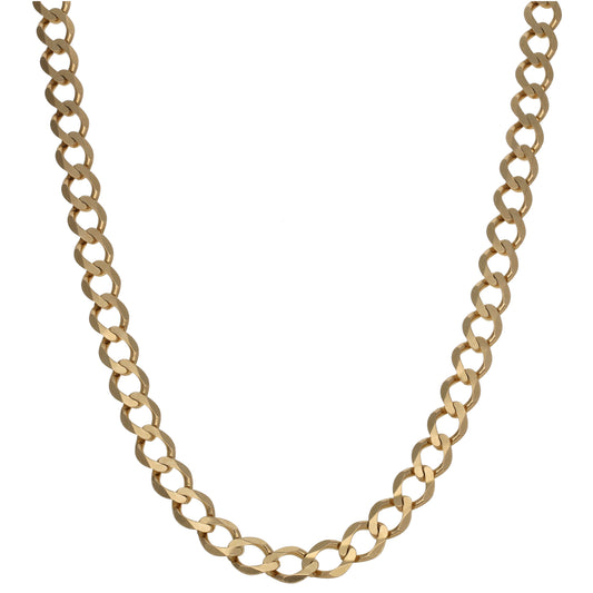 9ct Gold Curb Chain 24"