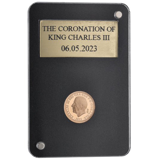 22ct Gold The Coronation Of King Charles III Quarter Sovereign Coin 2023