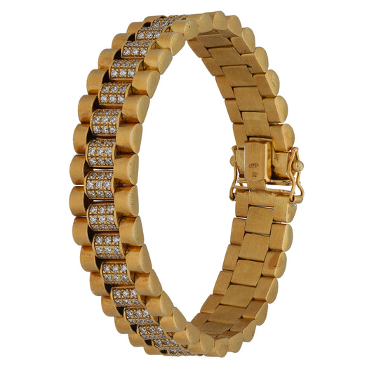 9ct Gold Cubic Zirconia Fancy Bracelet