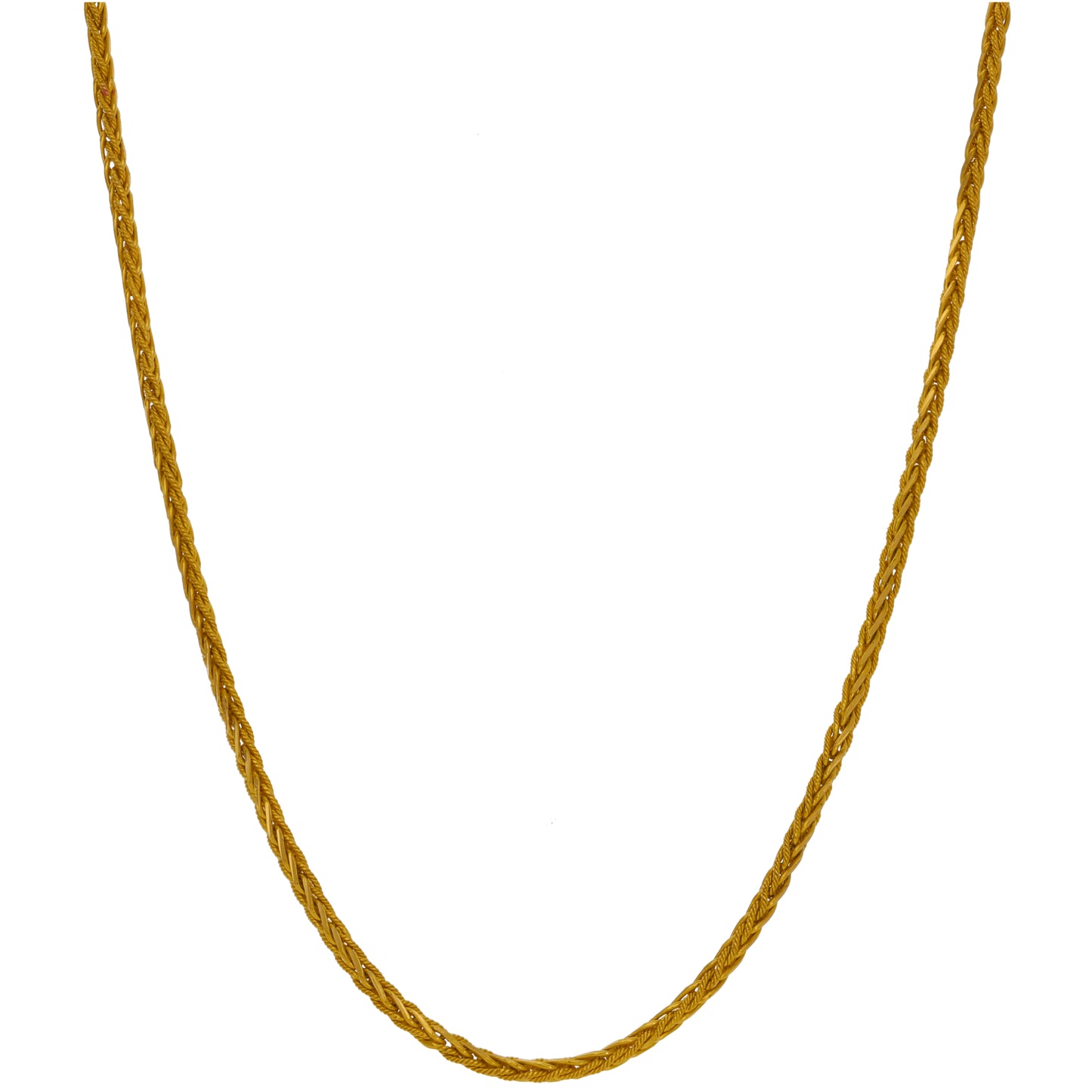 22ct Gold Imitation Gems Fancy Necklace 22"