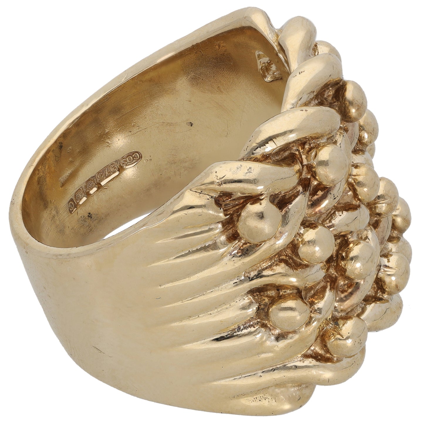 9ct Gold Keeper Ring Size Z+1