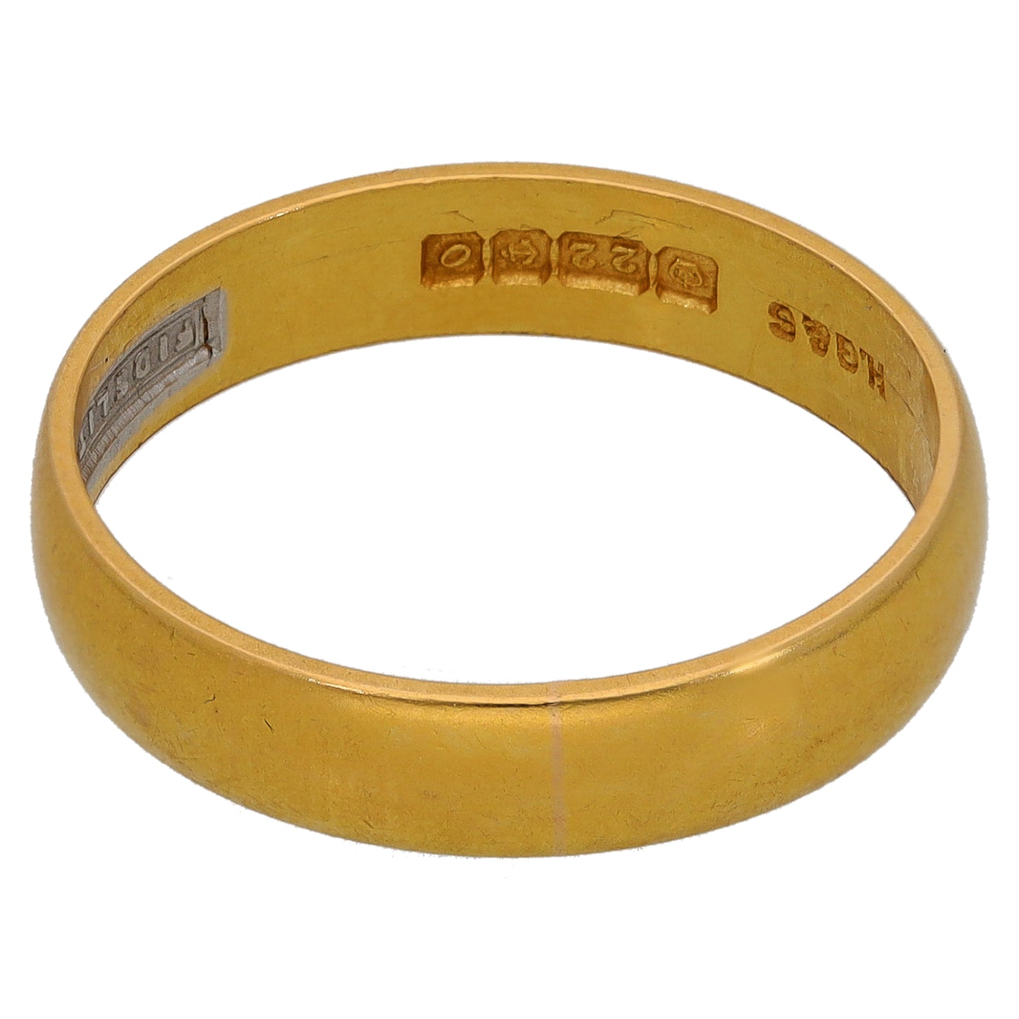 22ct Gold Plain Wedding Ring Size R