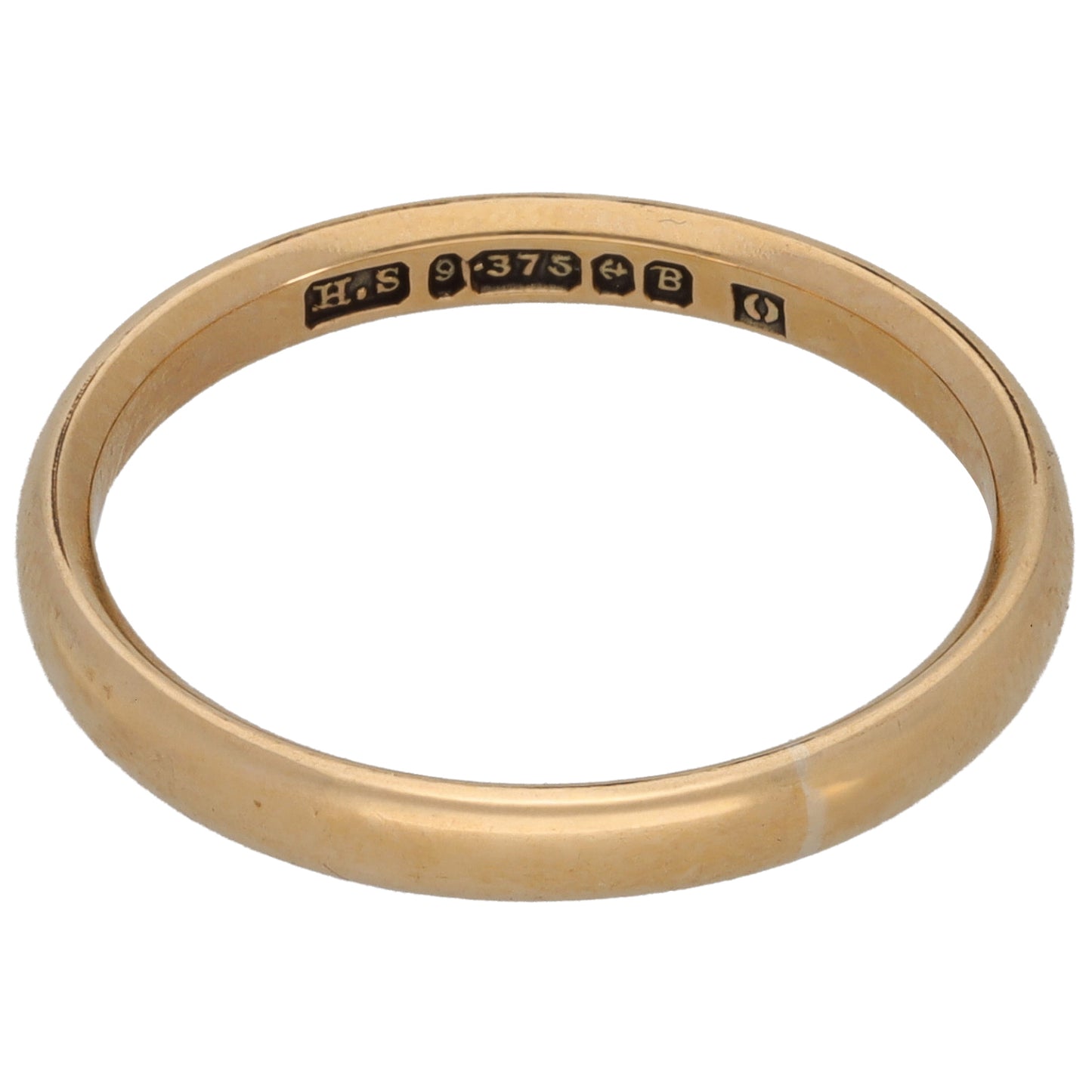 9ct Gold Plain Wedding Ring Size O