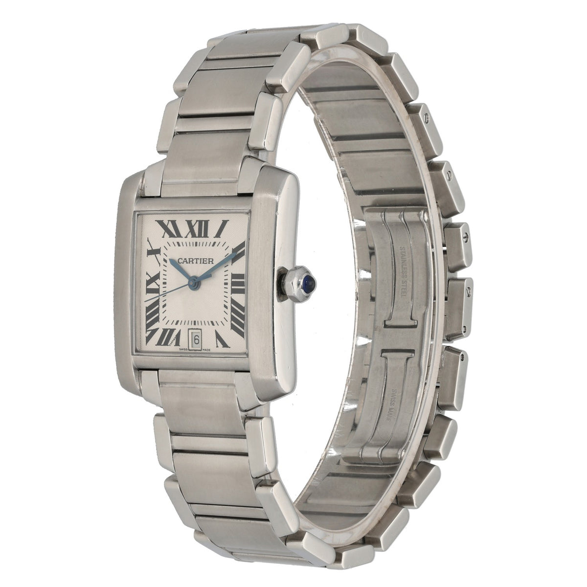 Cartier Tank Francaise W51002Q3 27mm Stainless Steel Watch