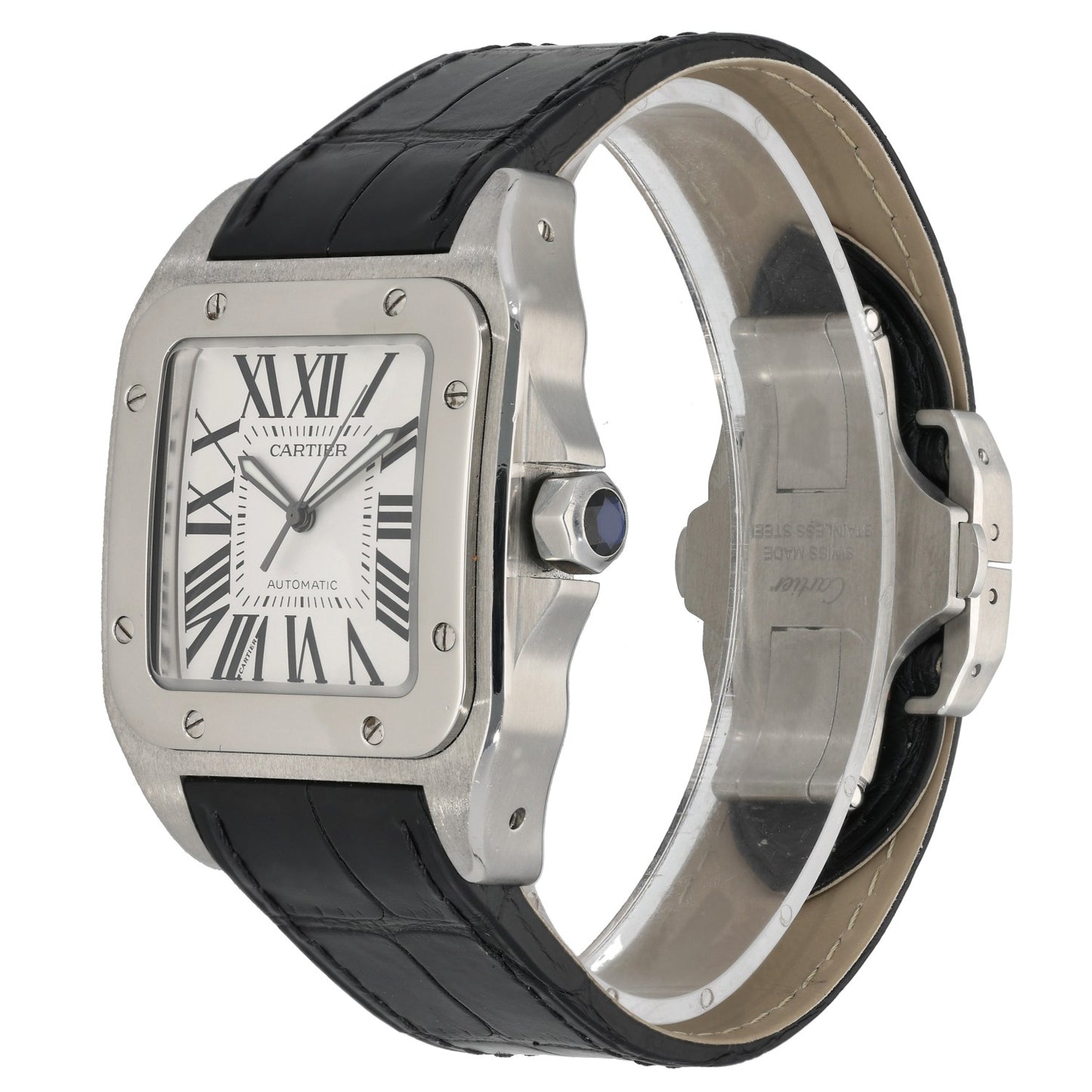 Cartier Santos 100 W20073X8 38mm Stainless Steel Watch