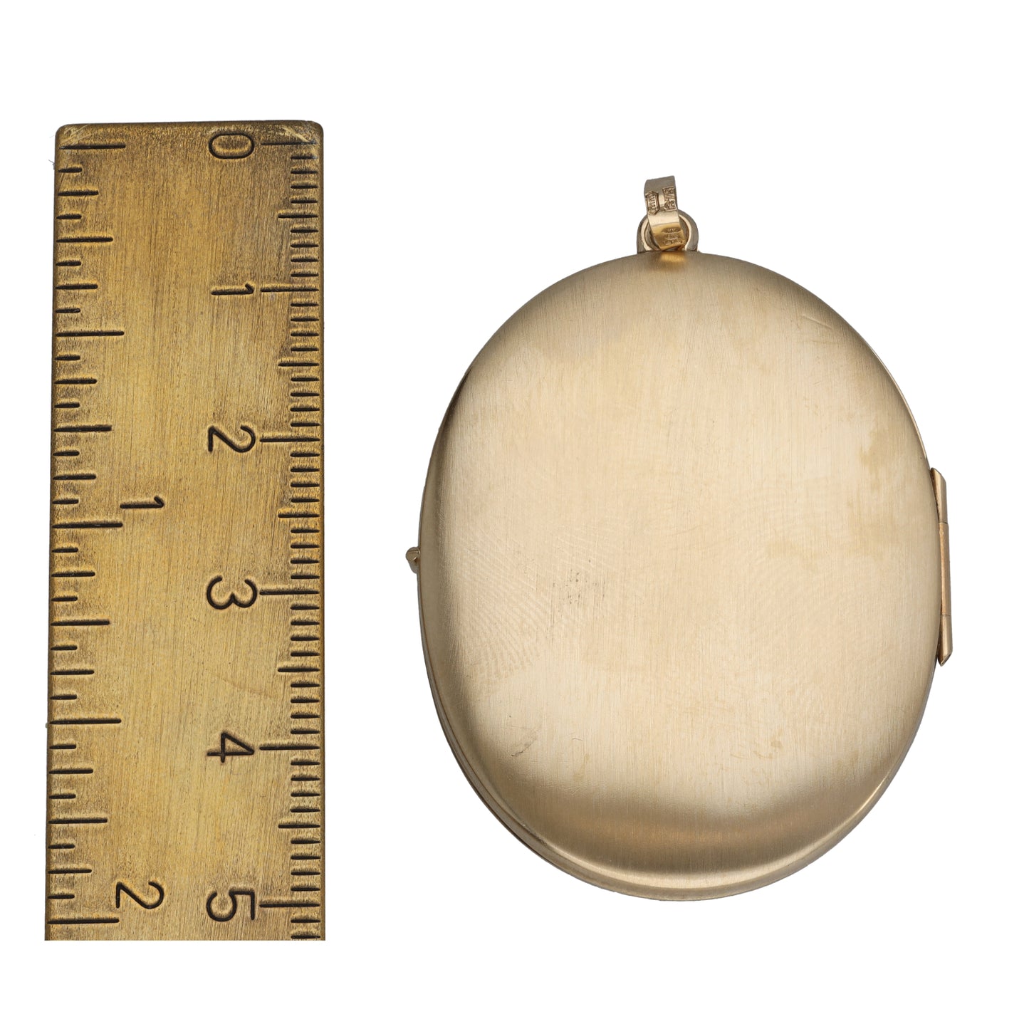 9ct Gold Patterned Locket Pendant