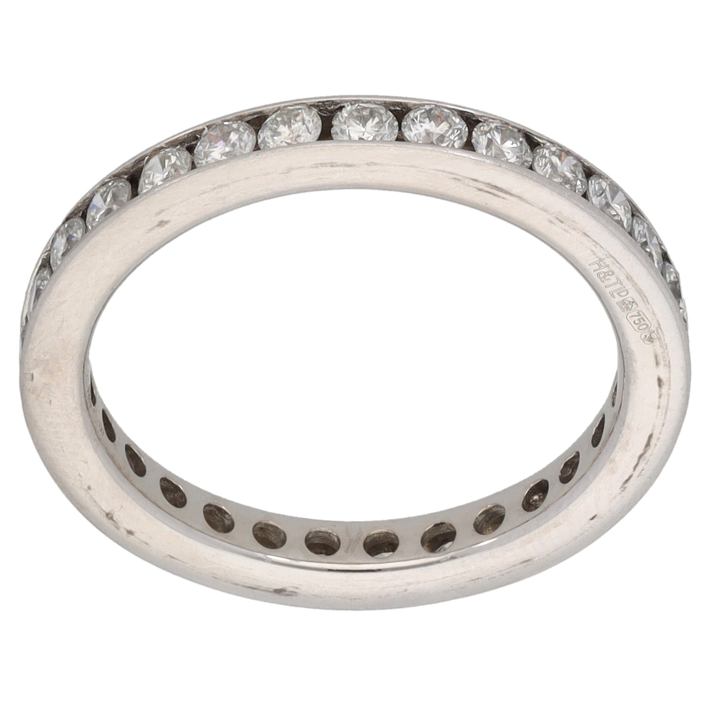 18ct White Gold 0.90ct Diamond Eternity Ring Size L