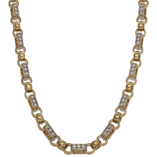 9ct Gold Cubic Zirconia Other Chain 24"