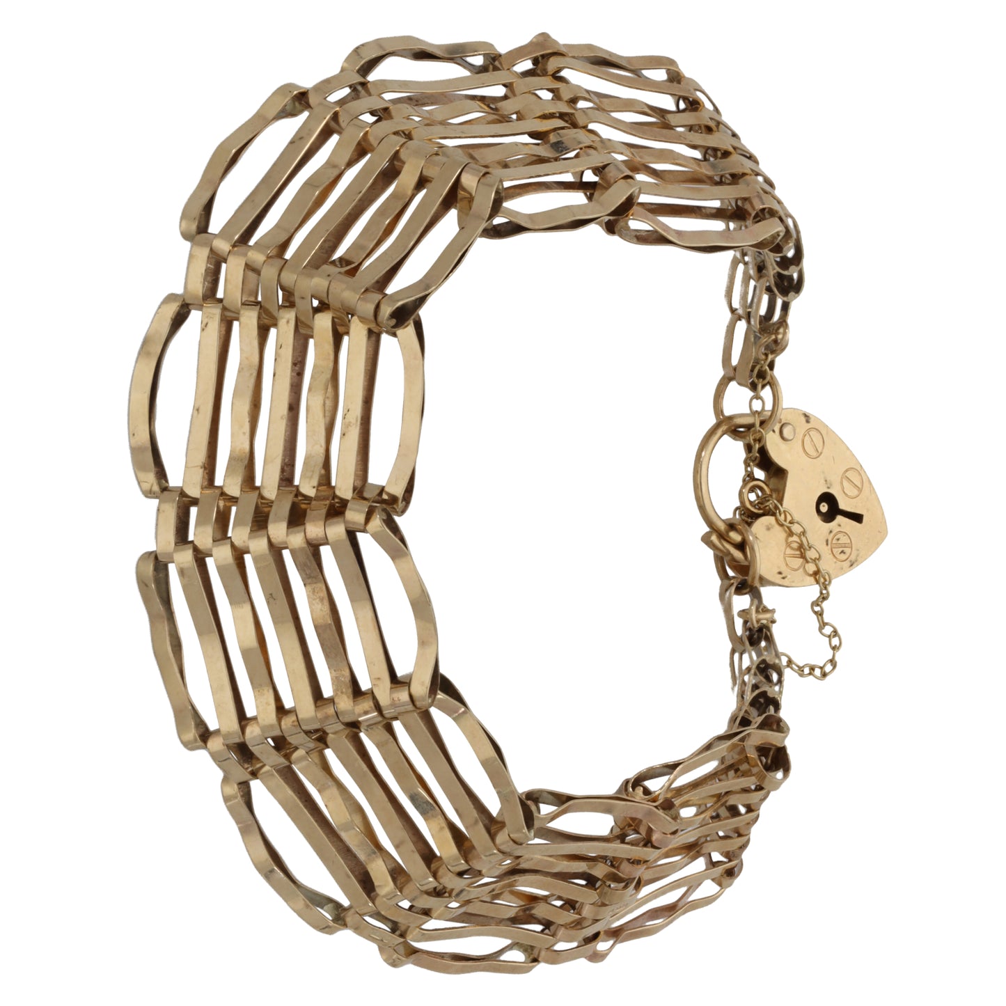 9ct Gold Gate Bracelet