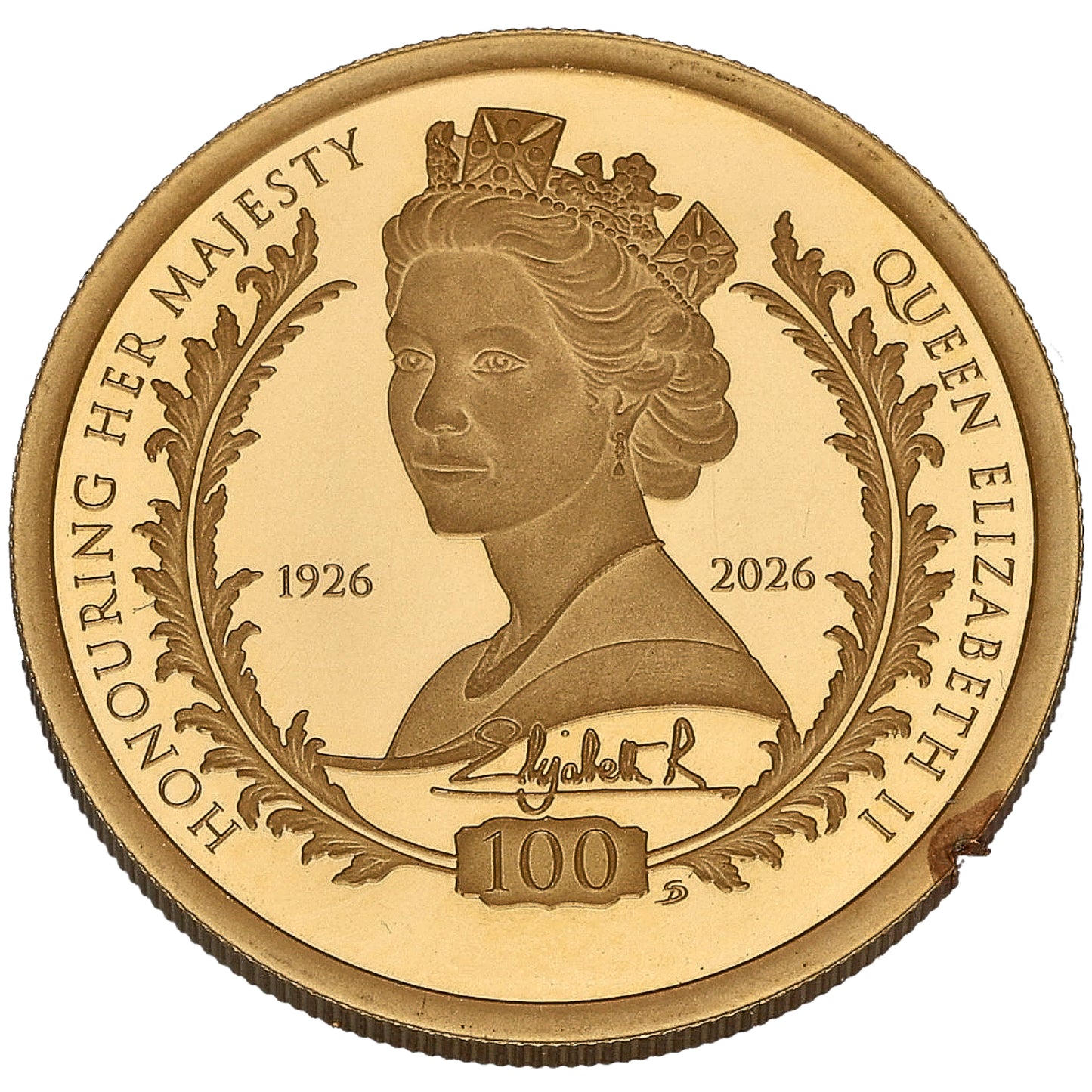 22ct Gold Honouring Her Majesty Queen Elizabeth II Full Sovereign Coin 2026