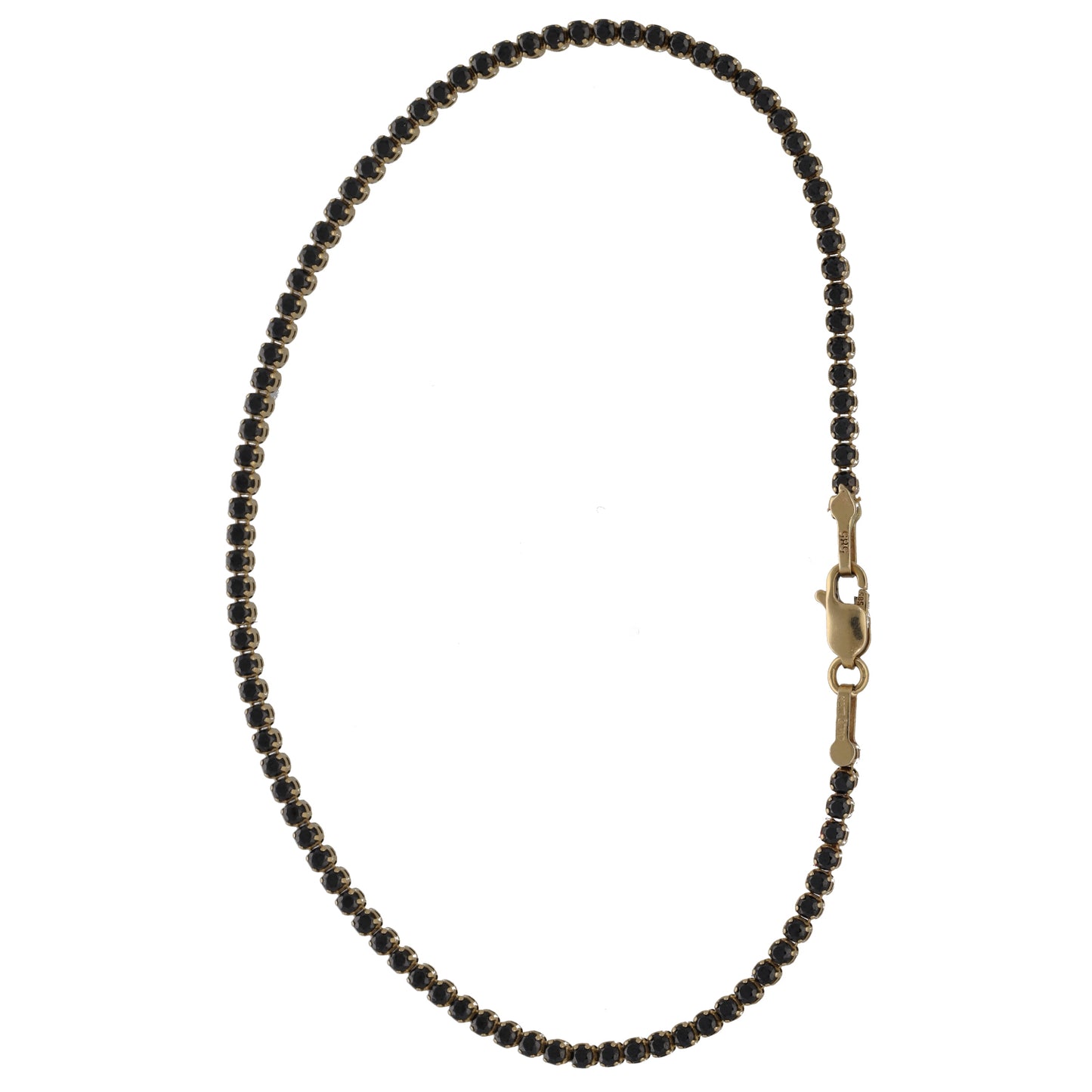 14ct Gold Imitation Gems Line/Tennis Bracelet