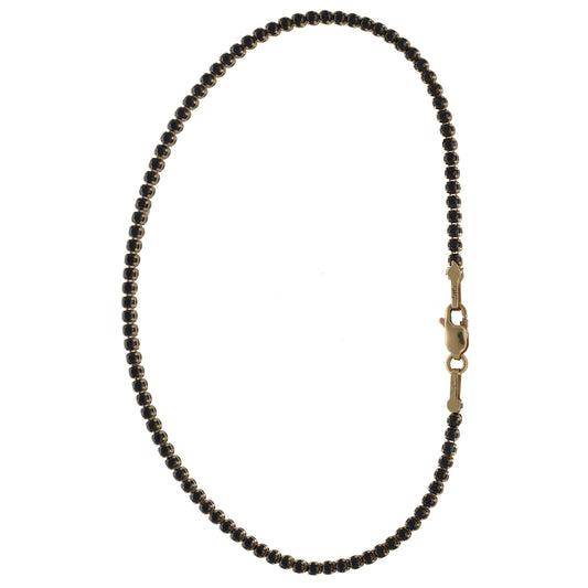 14ct Gold Imitation Gems Line/Tennis Bracelet