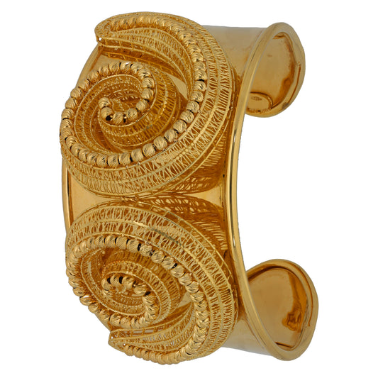 18ct Gold Fancy Bracelet & Earring Jewellery Set