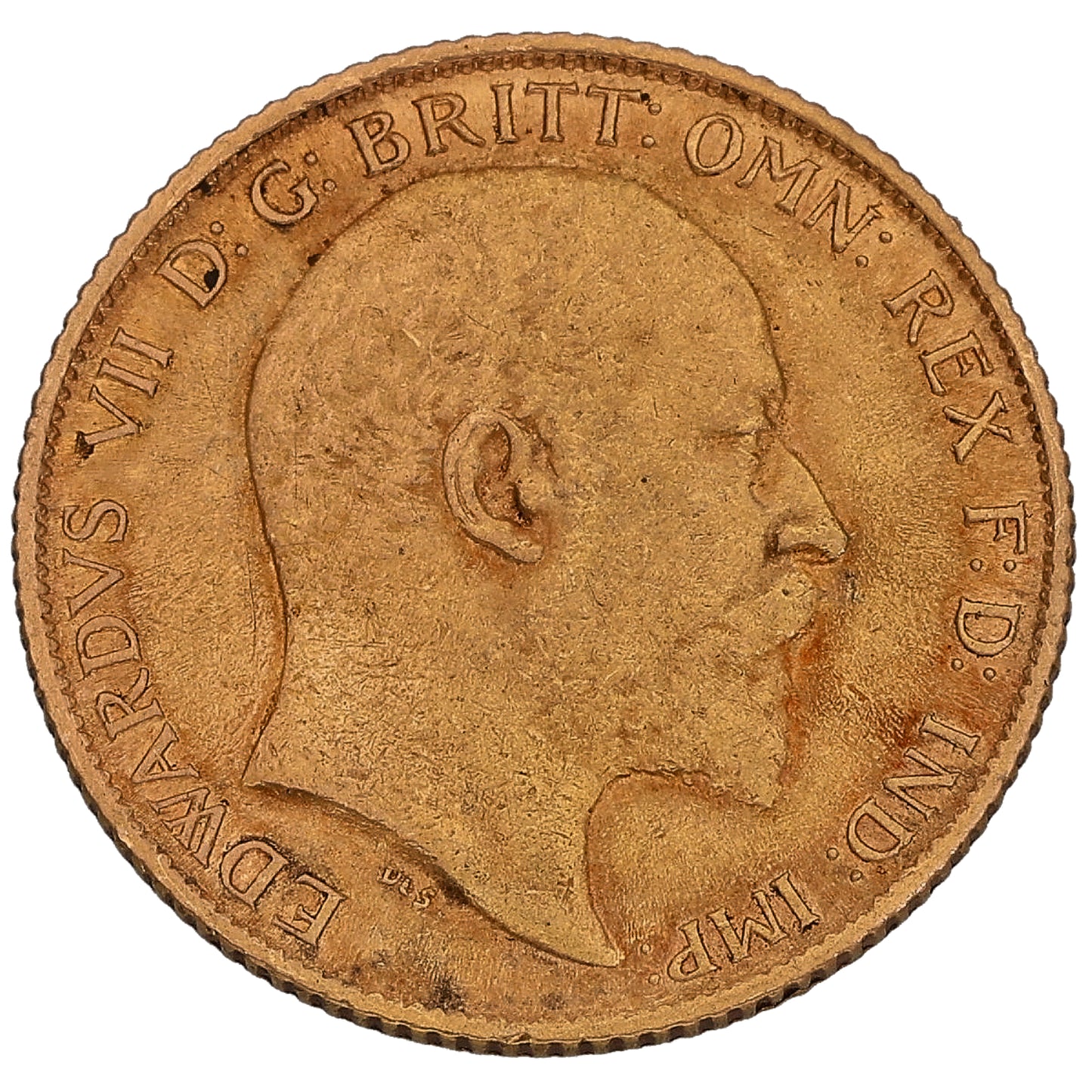 22ct Gold King Edward VII Half Sovereign Coin 1906