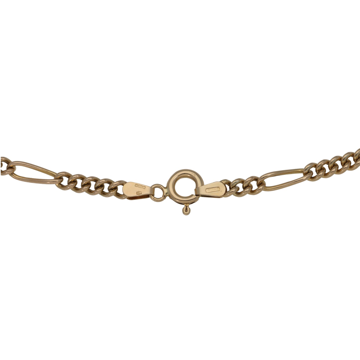 9ct Gold Figaro Chain 18"
