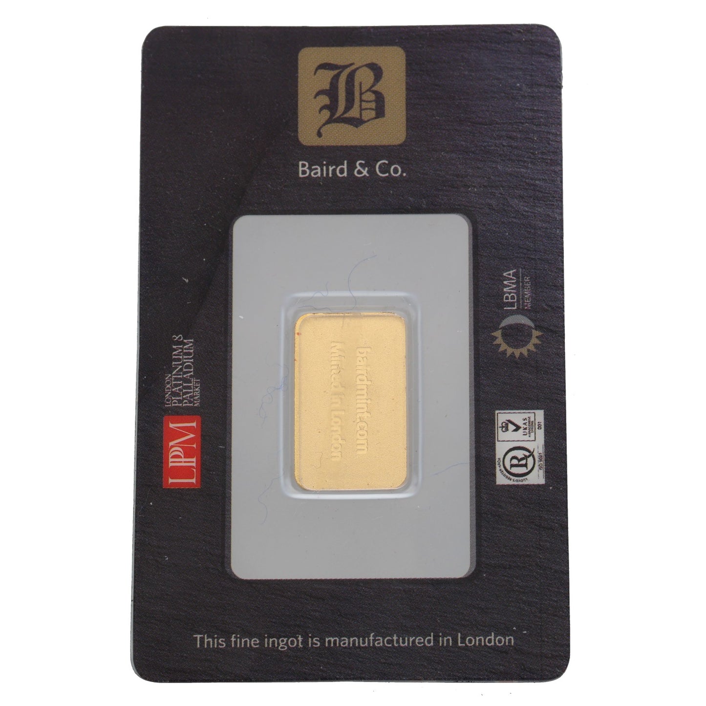 24ct 2.5g Gold Bar