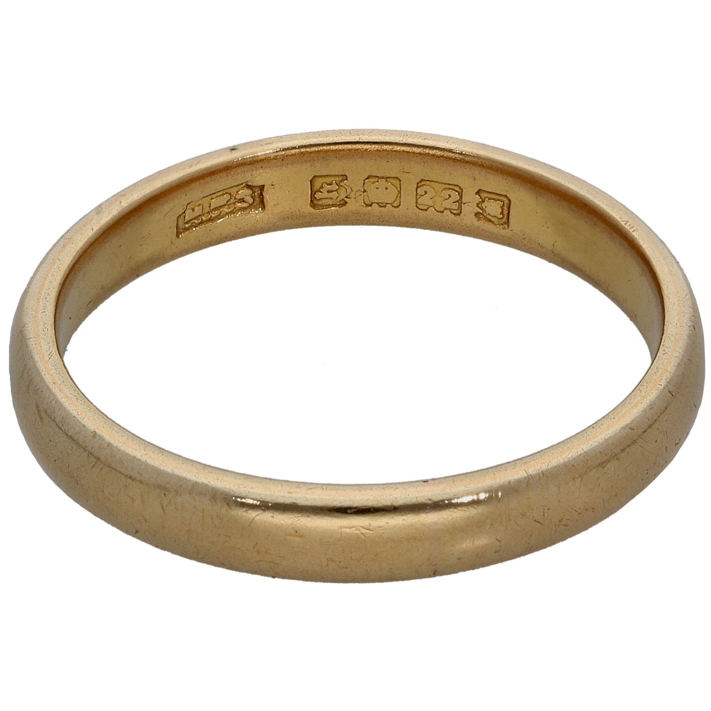 22ct Gold Plain Wedding Ring Size U