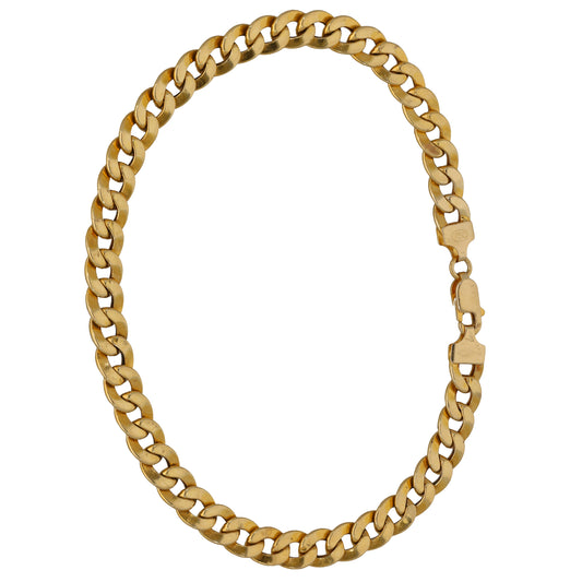 18ct Gold Curb Bracelet