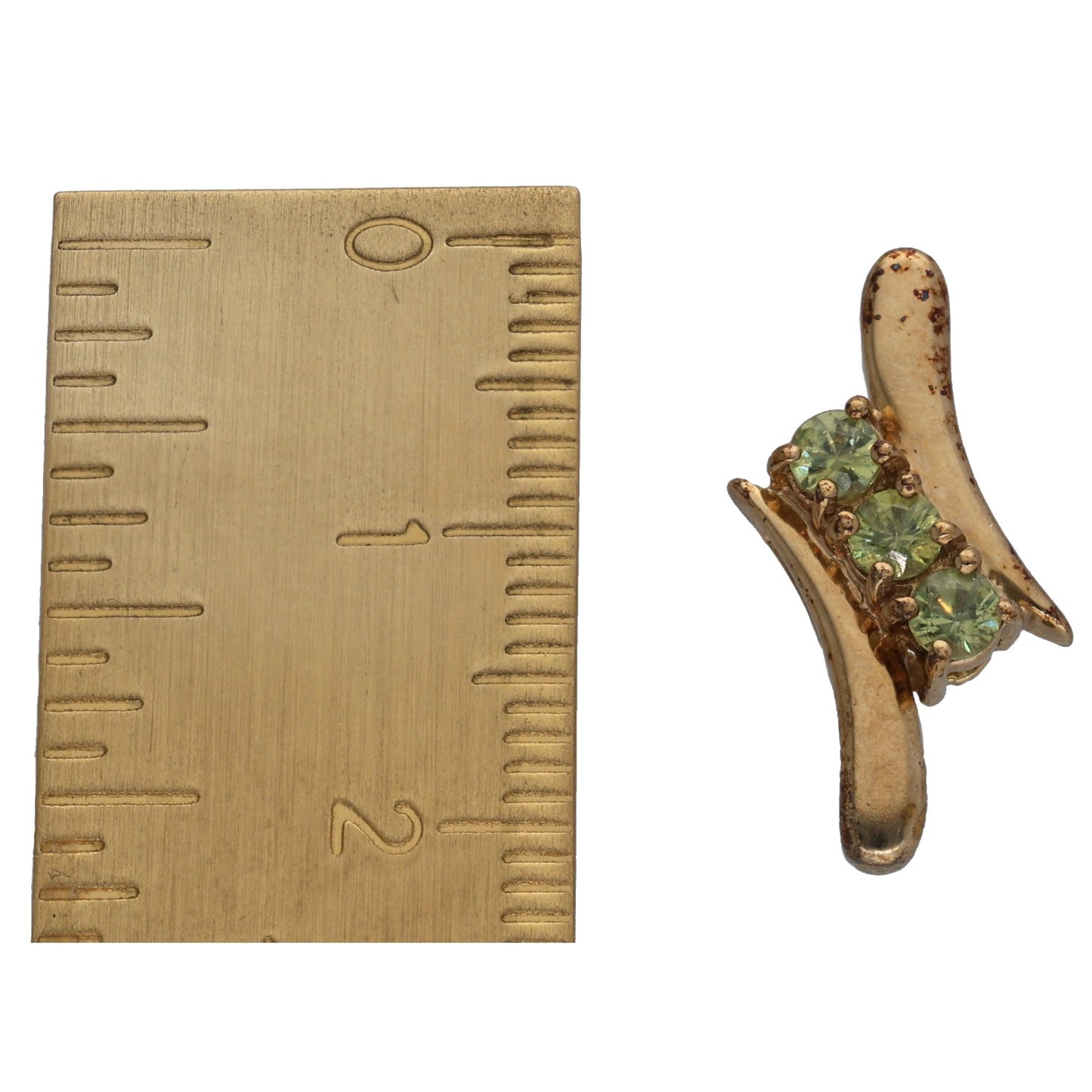 9ct Gold Garnet Three Stone Pendant