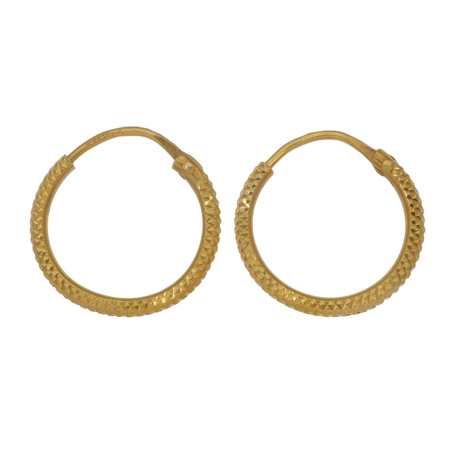 22ct Gold Hoop Earrings