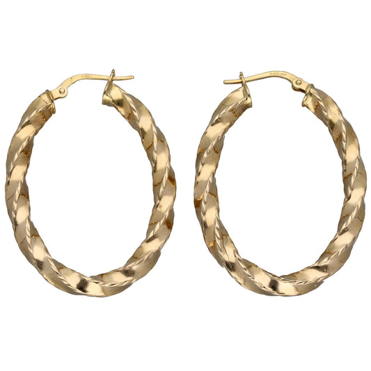 9ct Gold Hoop Earrings
