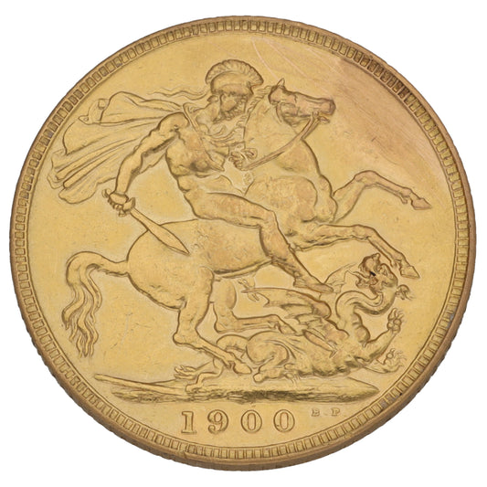 22ct Gold Queen Victoria Full Sovereign Coin 1900