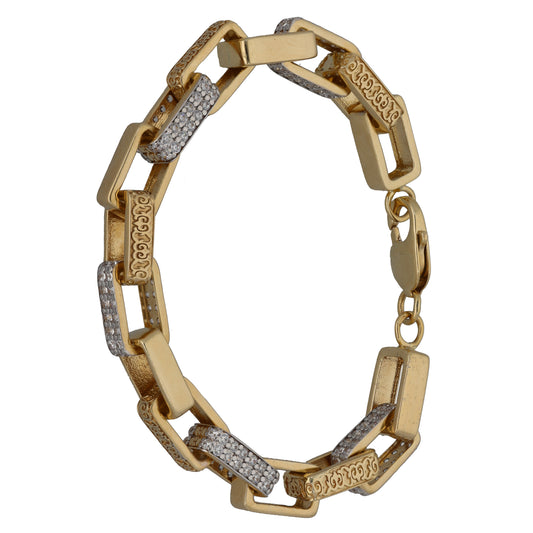 9ct Gold Cubic Zirconia Alternative Bracelet