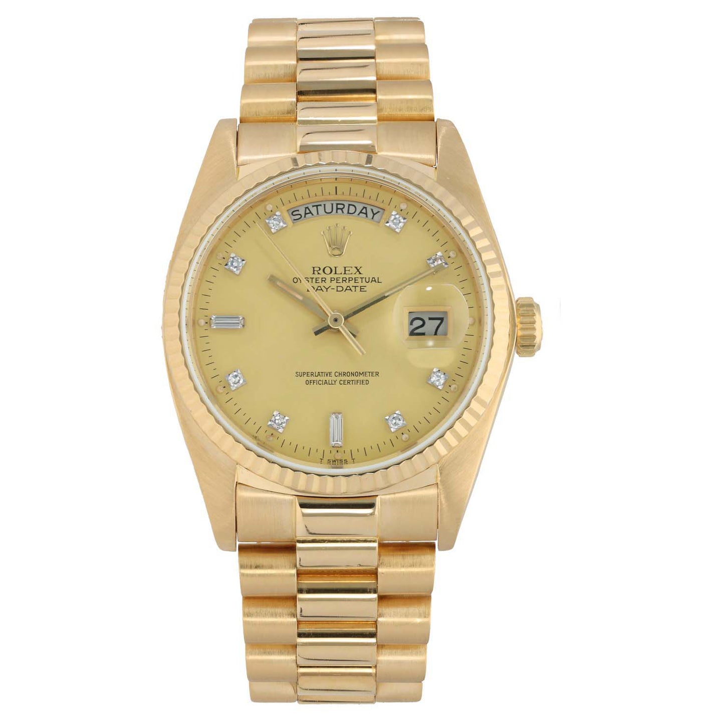 Rolex Day-Date 18038 36mm Gold Watch