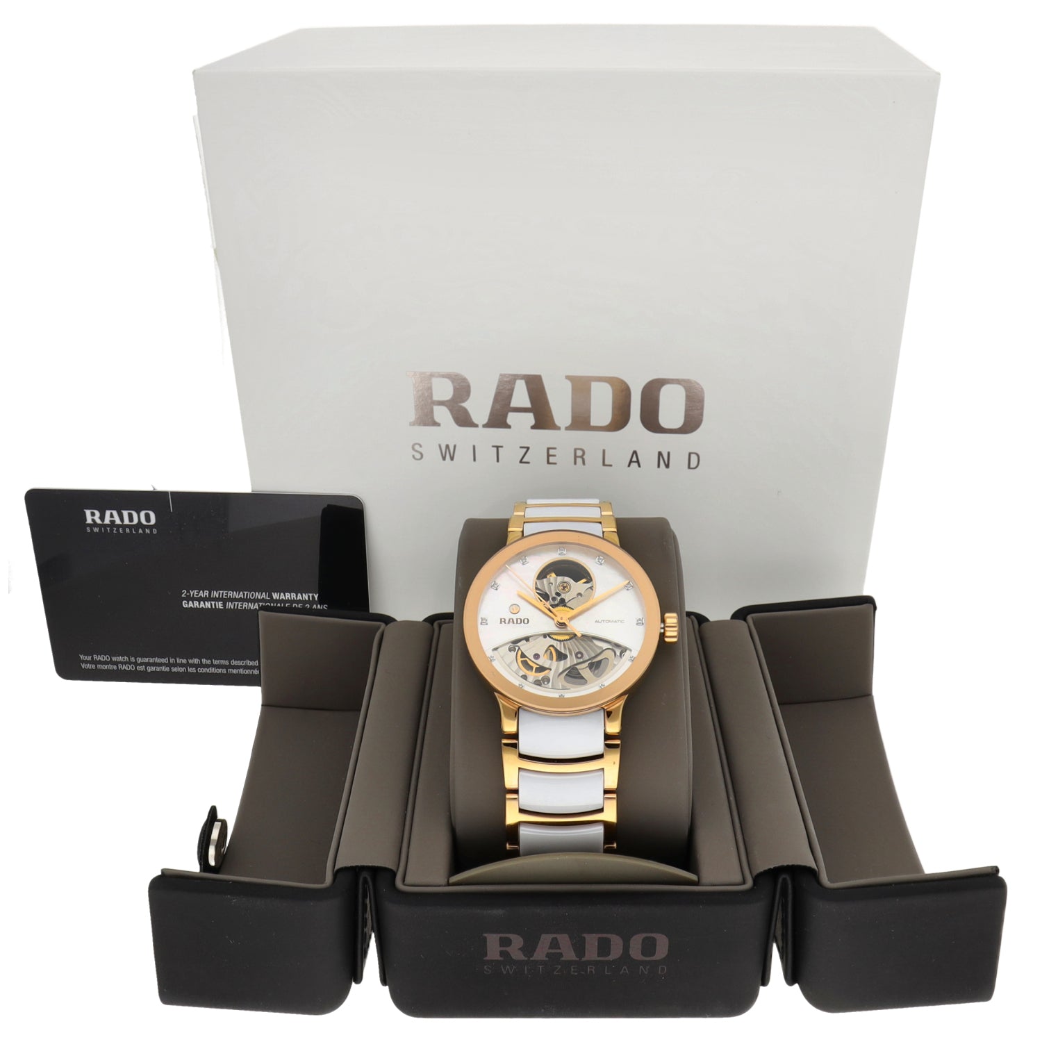 Rado Centrix Open Heart 734.0248.3 33mm Bi-Colour Watch | H&T