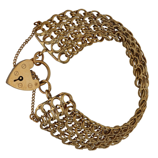 9ct Gold Gate Bracelet