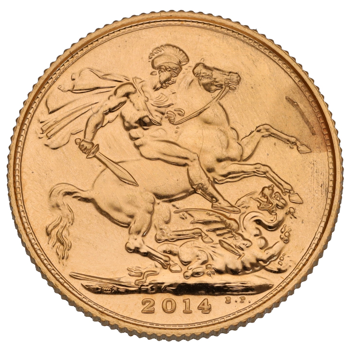 22ct Gold Queen Elizabeth II Full Sovereign Coin 2014