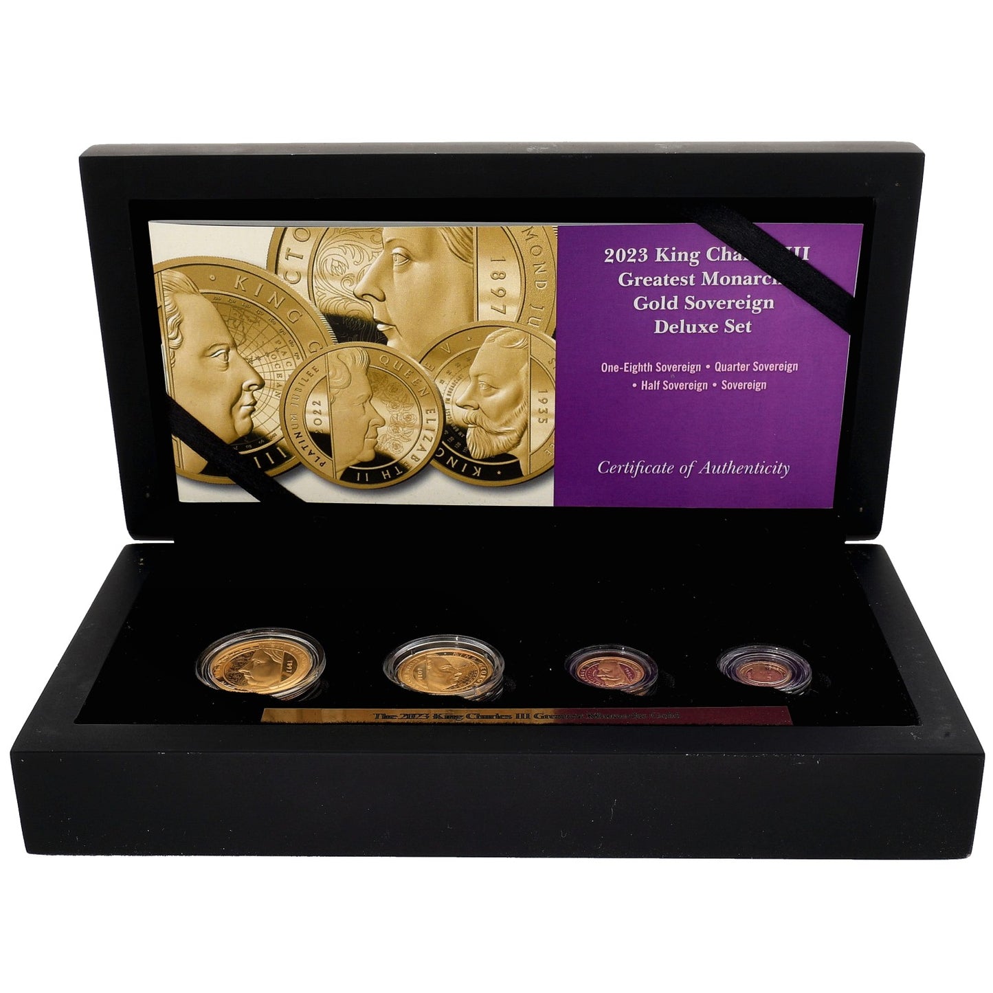22ct Gold King Charles III Greatest Monarch Sovereign Coin Set 2023