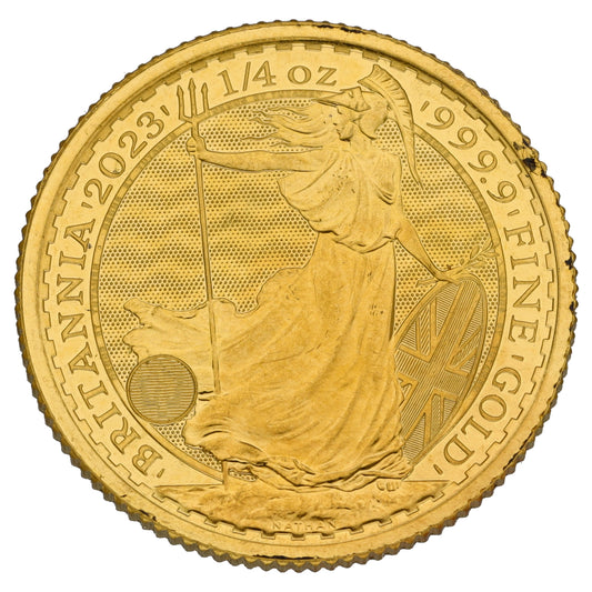 24ct Gold King Charles III 1/4 OZ Britannia Coin 2023
