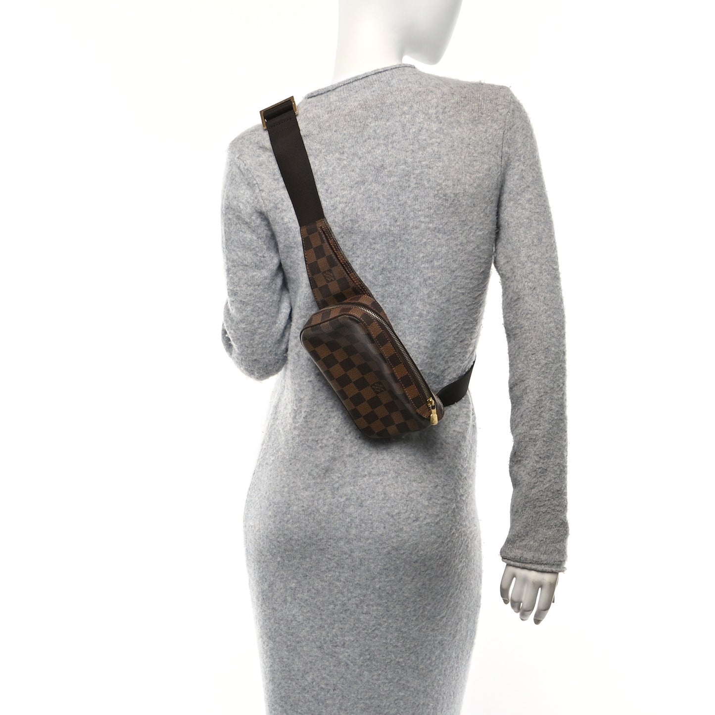 Louis Vuitton Geronimos Damier Ebene Coated Canvas Bag - Brown