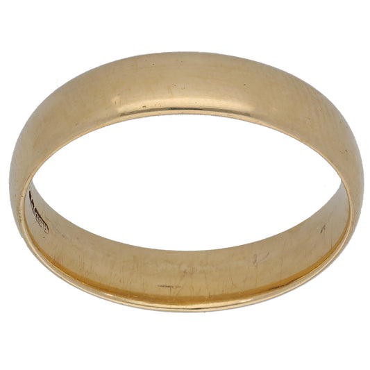 9ct Gold Plain Wedding Ring Size V