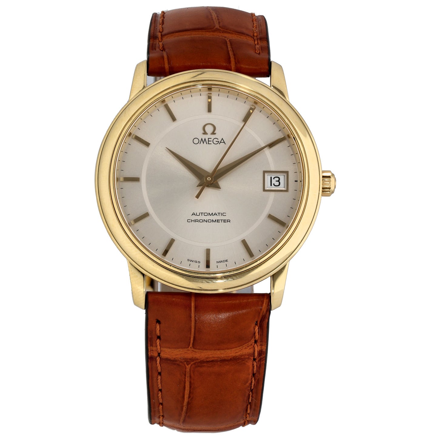 Omega De Ville 4600.31.02 34.7mm Gold Watch