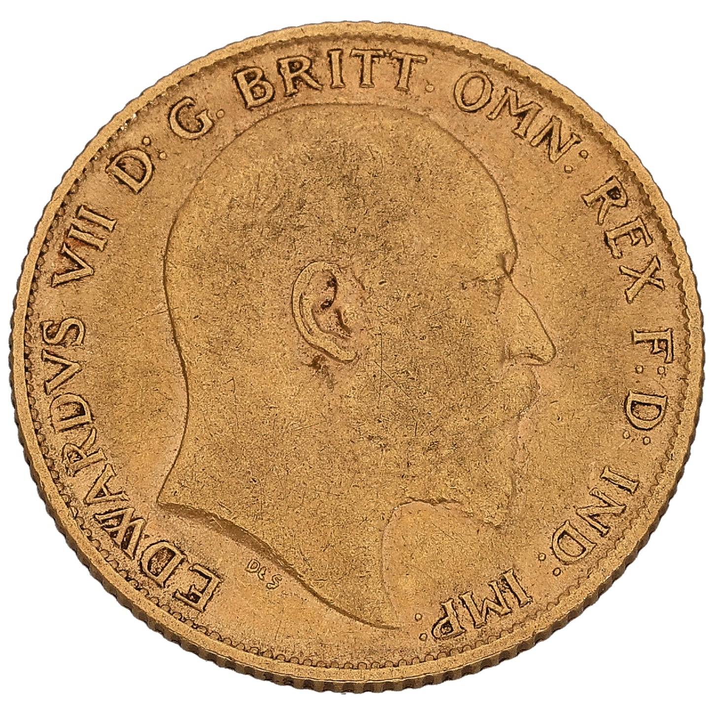 22ct Gold King Edward VII Half Sovereign Coin 1907